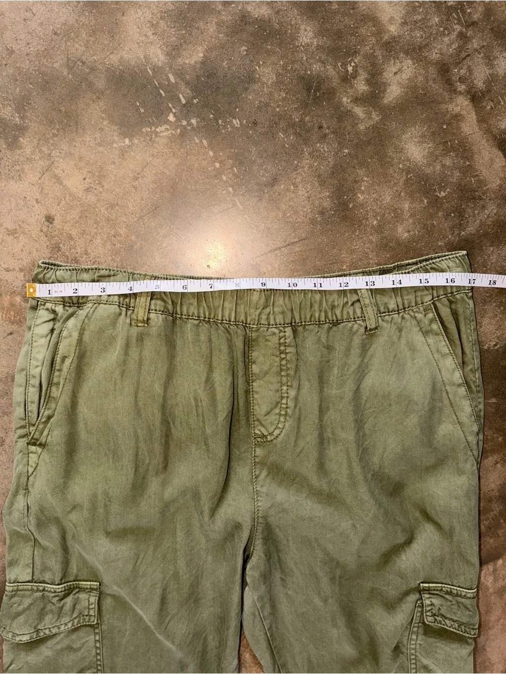 Elan 100% Tencel Olive Utility Cargo Jogger Pants Relaxed Fit M - Picture 11 of 13